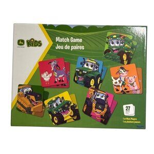 John Deere Kids Match Game With 27 Pairs For Ages 3+ Complete Tractors Animals